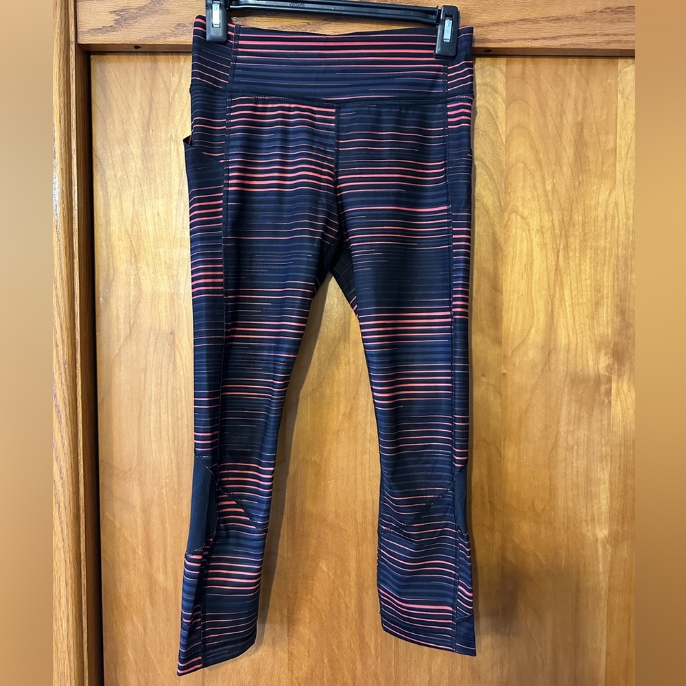 Lululemon Pace Rival Crop Leggings Twisted Dune Alarming Size 4 (XS)